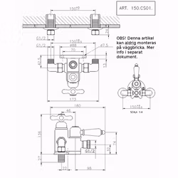 Duschtermostat Huber Croisette 150
