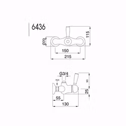 Duschblandare Bugnatese Denver 6436