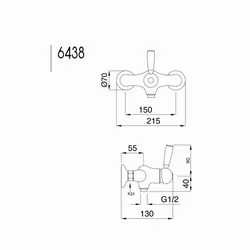 Duschblandare Bugnatese Denver 6438