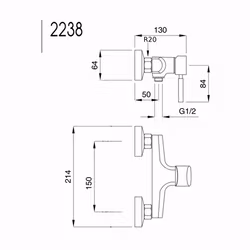 Duschblandare Bugnatese Kobuk 2238