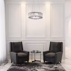 Badrumslampa Elstead Lighting Clifton Kristall med 6 Lampor