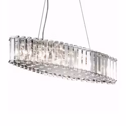 Badrumslampa Elstead Lighting Clifton Oval Kristall med 8 Lampor