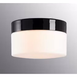 Vägg-/Taklampa Ifö Electric Opus 200 Bastu Svart