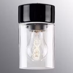 Vägg-/Taklampa Ifö Electric Opus 100/175 Bastu Svart