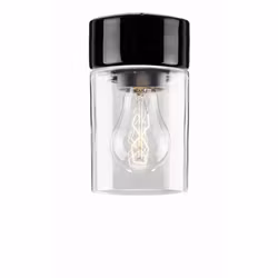 Vägg-/Taklampa Ifö Electric Opus 100/175 Bastu Svart