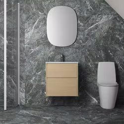 Möbelpaket Ifö Sense Modern 60 med 2 Lådor med Spegel Oval