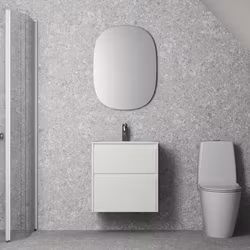 Möbelpaket Ifö Sense Modern 60 med 2 Lådor med Spegel Oval