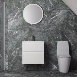 Möbelpaket Ifö Sense Modern Kompakt 60 med 2 Lådor med Spegel Rund
