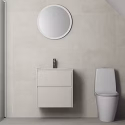 Möbelpaket Ifö Sense Modern 60 med 2 Lådor med Spegel Rund