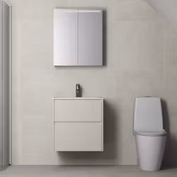Möbelpaket Ifö Sense Modern Kompakt 60 med 2 Lådor med Spegelskåp