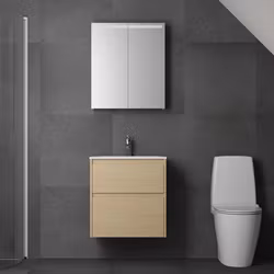 Möbelpaket Ifö Sense Modern Kompakt 60 med 2 Lådor med Spegelskåp