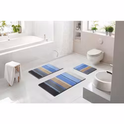 Badrumsmatta Grund Summertime Blue