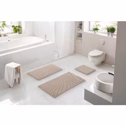 Badrumsmatta Grund Caffi Beige