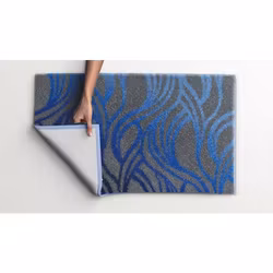 Badrumsmatta Grund Mayra Blue 60x100 cm