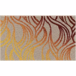 Badrumsmatta Grund Mayra Orange 60x100 cm