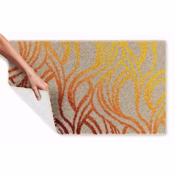 Badrumsmatta Grund Mayra Orange 60x100 cm
