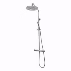 Takduschset Strand Stainless Inox Termostat 150 mm c/c