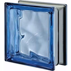 Glasblock Seves Metallic Blå