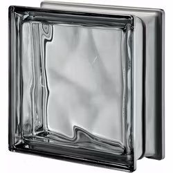 Glasblock Seves Metallic Grå