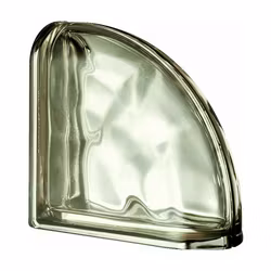 Glasblock Seves Metallic Dubbelt Ändblock Siena