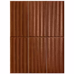 Klinker Riflessi Tabacco Pinstripe 12,5x25
