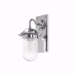Vägglampa Burlington Guild Frostat Glas