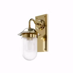 Vägglampa Burlington Guild Frostat Glas