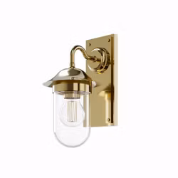 Vägglampa Burlington Guild Klart Glas