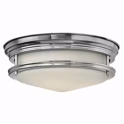 Taklampa Elstead Lighting Teign Large Krom Frostat Glas