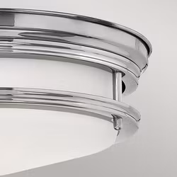 Taklampa Elstead Lighting Teign Large Krom Frostat Glas
