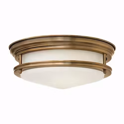 Taklampa Elstead Lighting Teign Large Mässing Frostat Glas