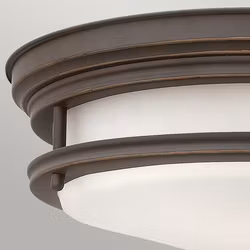 Taklampa Elstead Lighting Teign Large Brons Frostat Glas