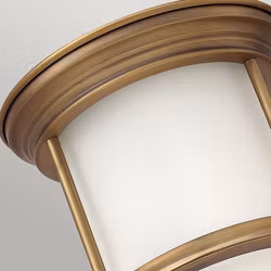 Taklampa Elstead Lighting Teign Mini Mässing Frostat Glas