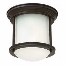 Taklampa Elstead Lighting Teign Mini Brons Frostat Glas