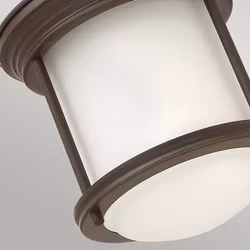 Taklampa Elstead Lighting Teign Mini Brons Frostat Glas