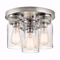 Taklampa Elstead Lighting Brinley Nickel Tre Ljuskällor