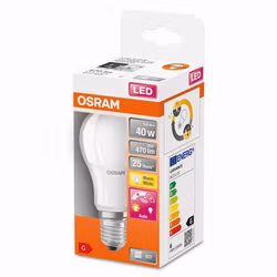 LED-Lampa Osram (40) E27 Normal Sensor Matt Cl A 827