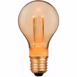 LED-Lampa Gelia E27 Deco Normal A60 Aamber 2W
