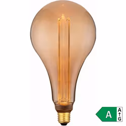LED-Lampa Gelia E27 Deco Droppe S165 Amber 2,8W