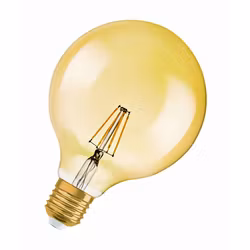 LED-Lampa Osram (51) E27 824 Vintage 1906 Retro Glob Dimbar Klar Gold 6.5W
