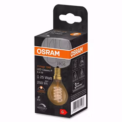 LED-Lampa Osram (25) E14 Vintage 1906 Deco Klot Cla P25 Dimbar