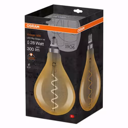 LED-Lampa Osram (28) E27 820 Vintage 1906 Gold Big Grape