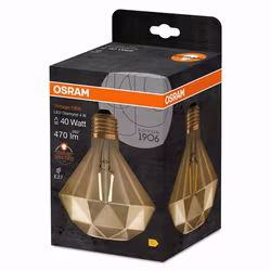 LED-Lampa Osram (40) E27 825 Vintage 1906 Gold Diamond