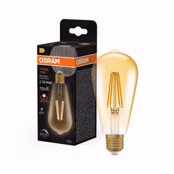 LED-Lampa Osram E27 824 Edison Guld Vintage 1906 Dimbar