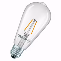 LED-Lampa Osram E27 827 Edison Oval Klar 1,8W