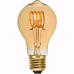 LED-Lampa Star Trading E27 P60 Decoled Spiral Amber