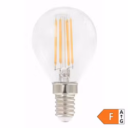 LED-Lampa Gelia (40) E14 Klot Klar 930 P45 Dimbar