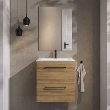 Möbelpaket Tiger Reef Mörk Ek 60 cm med Spegel