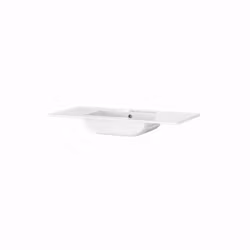 Tvättställ Tiger T-Line Oval Integrerat 101 cm