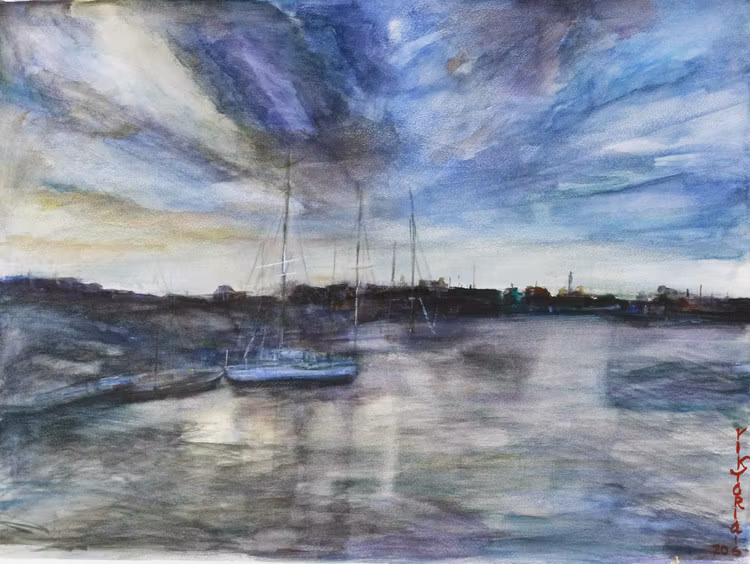 Segelbåtar i Stockholm | 65 x 50 cm